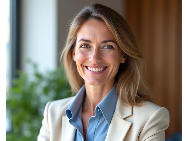 Ritratto sorridente della Dott.ssa Alessandra Ricci, Specialista in Nutrizione Olistica